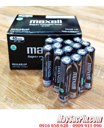 COMBO 1HỘP 40viên Pin AAA 1.5v Maxell R03(AB)2P Super POWER ACE _Giá chỉ 95.000đ/ HỘP 40viên